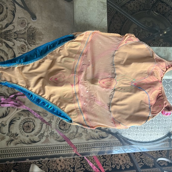 Professional Synchro Artistic Swimming Mermaid Swimsuit w/head piece - Picture 15 of 16